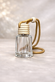 Mini Cam Woody Oto Kokusu Şişesi – Ahşap Kapaklı Askılı Difüzör