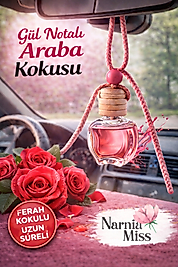 Gül Notalı Araba Kokusu – Zarif ve Uzun Süre Kalıcı Oto Araç Kokusu