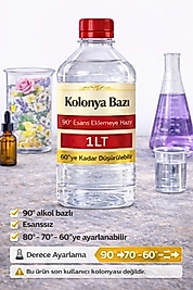 Kolonya Bazı 1 LT – 90° Esans Eklemeye Hazır – 60°’ye Kadar Düşürülebilir