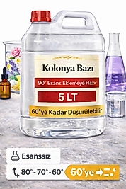 Kolonya Bazı 5 LT – 90° Esans Eklemeye Hazır – 60°’ye Kadar Düşürülebilir