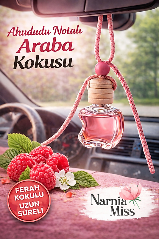 Ahududu Notalı Araba Kokusu – Ferah ve Uzun Süre Kalıcı Oto Araç Kokusu