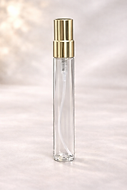 10 ml Cam Seyahat Parfüm Şişesi – Gold Sprey Başlıklı